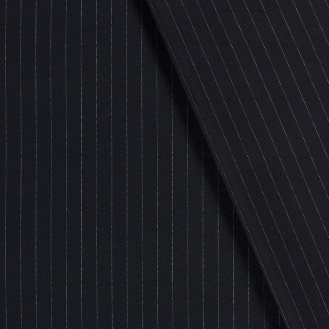 Gabardine Rayures Marine