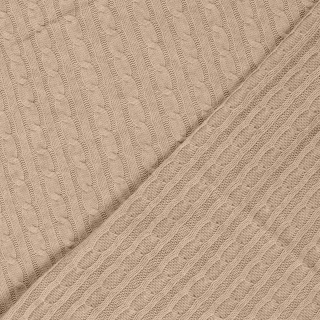 Tissu torsade Beige