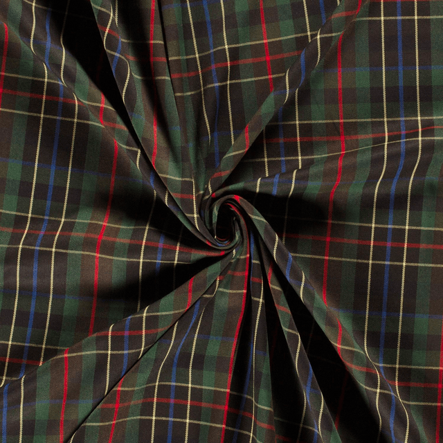 Gabardine Ecossais vert