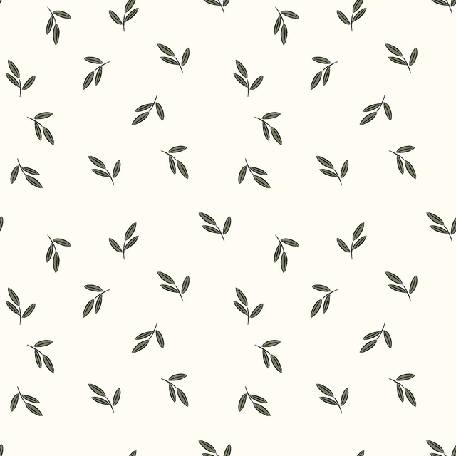 Popeline petites feuilles