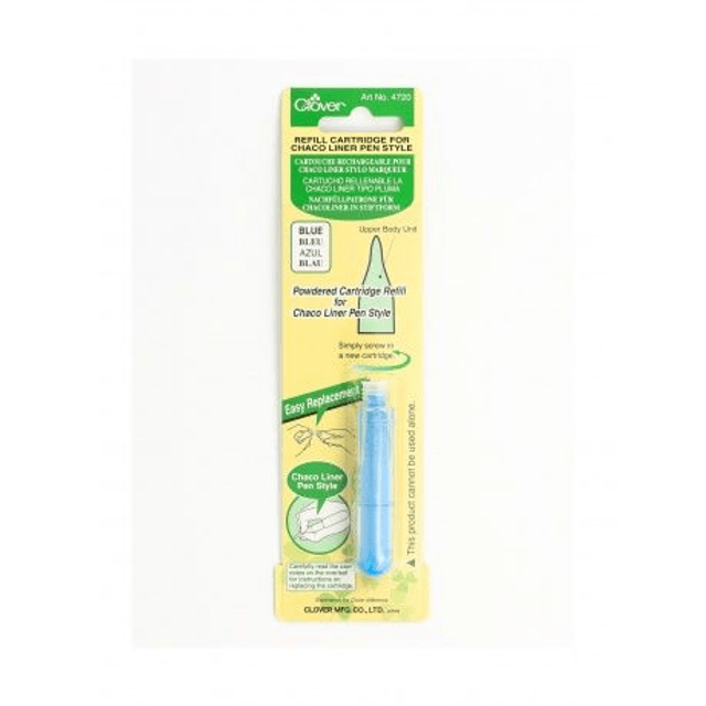 Recharge stylo craie en poudre Bleu