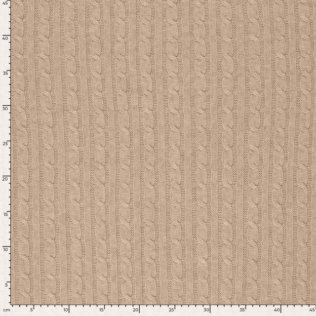 Tissu torsade Beige