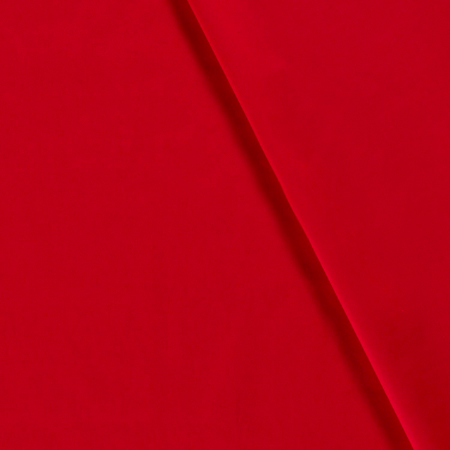 Popeline unie Rouge