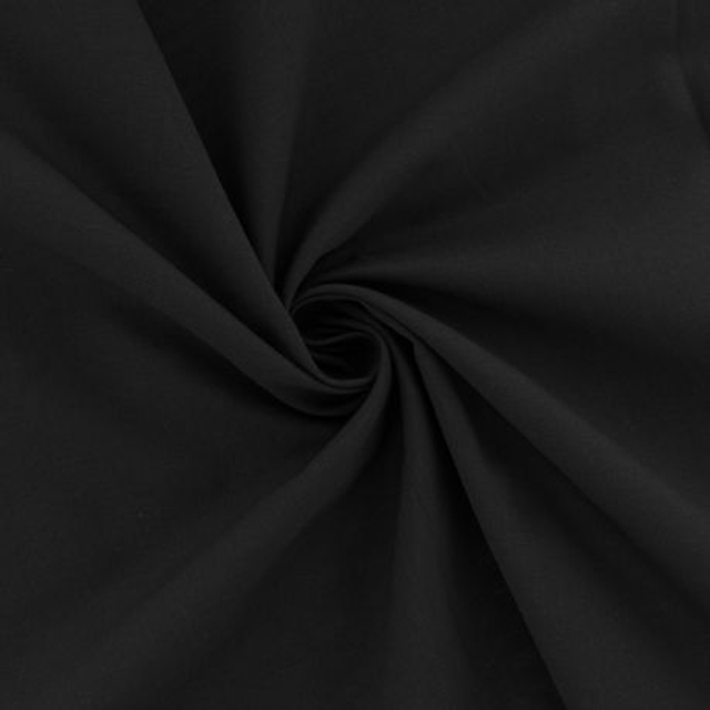 Voile de coton Noir