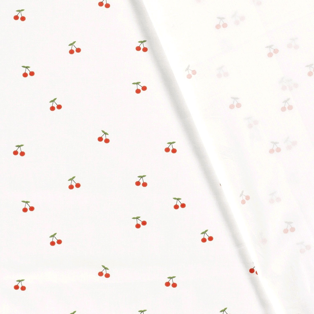 Popeline cerises