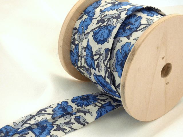 Biais Liberty bleu