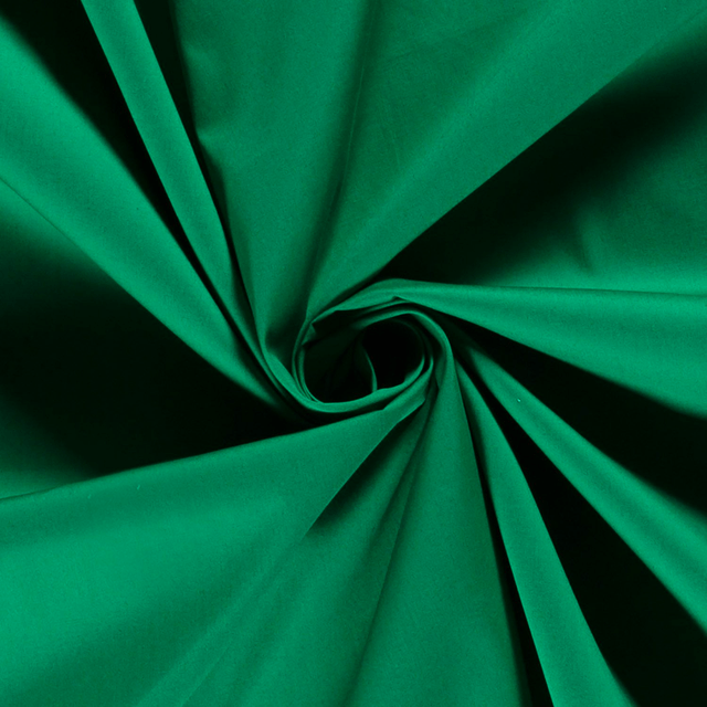 Popeline unie Vert
