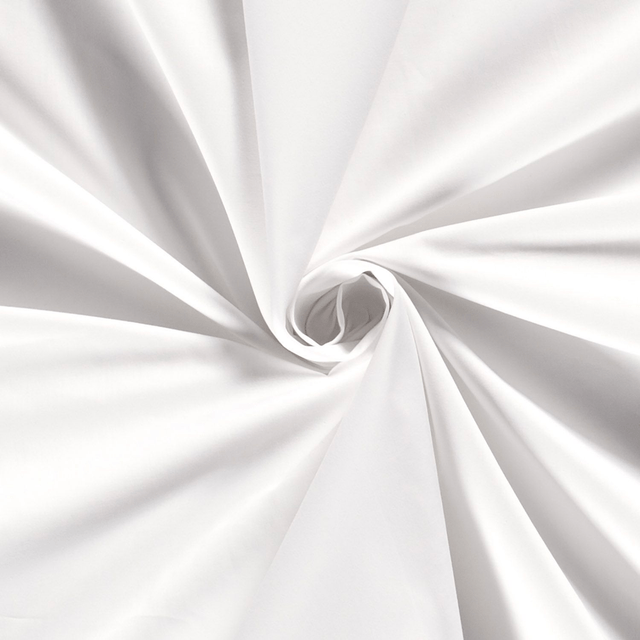 Popeline unie Blanc