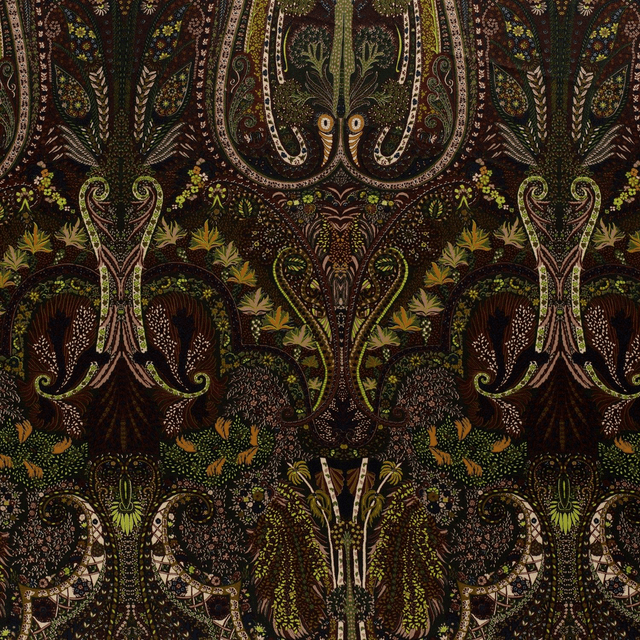Satin Paisley marron