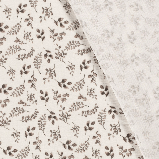 Double gaze petites feuilles