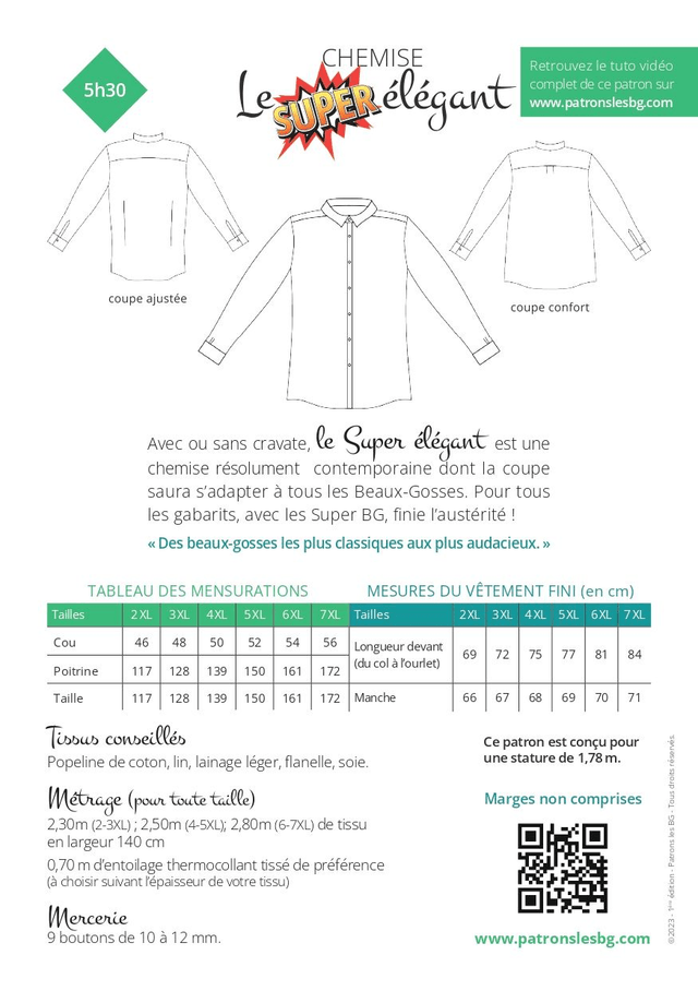 Super Elegant 2XL-7XL - Les Beaux Gosses
