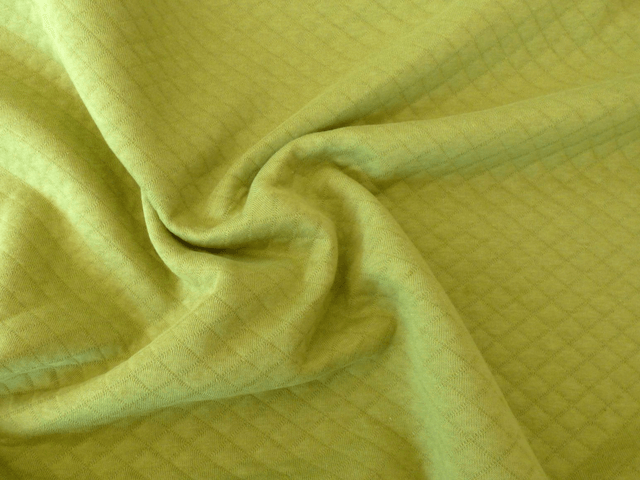 Tricot Gauffré Vert-  Light & Lush