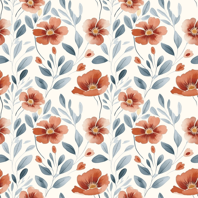 Coupon 75x150cm - French Terry Fleurs