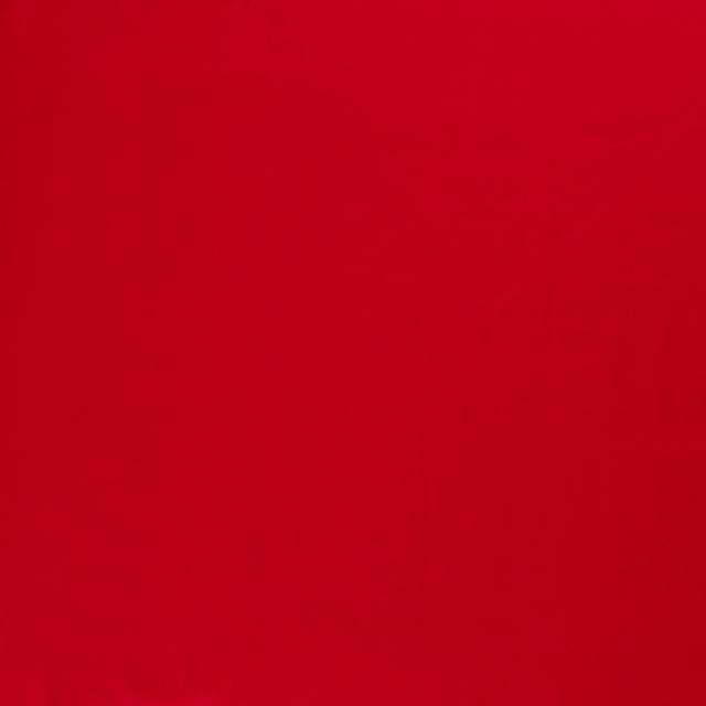 Popeline unie Rouge