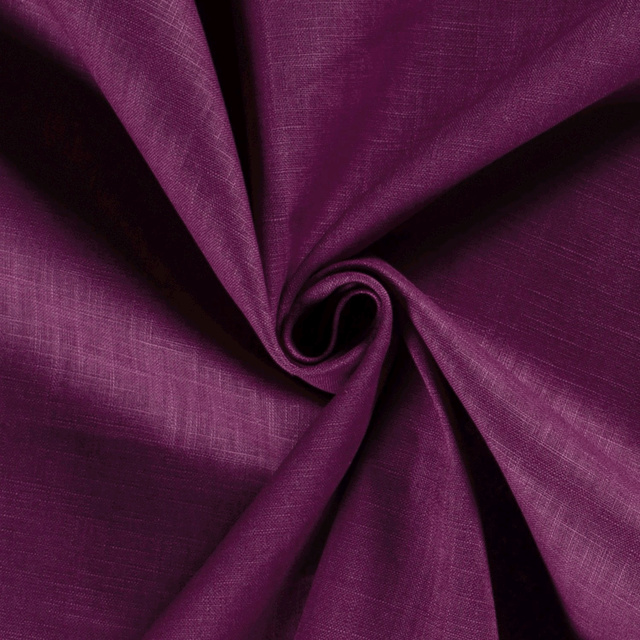 Coupon 95cm x 138cm Ramie coton Magenta