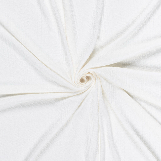 Lainage tressé blanc cassé