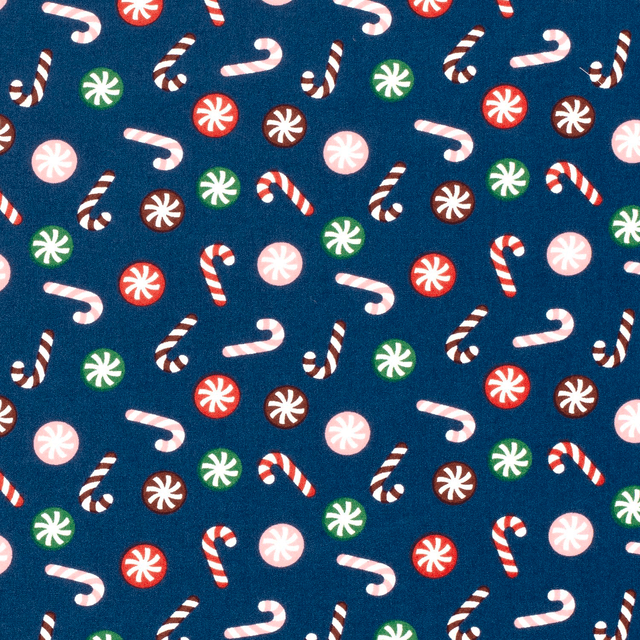 Popeline Cannes à sucre de Noël