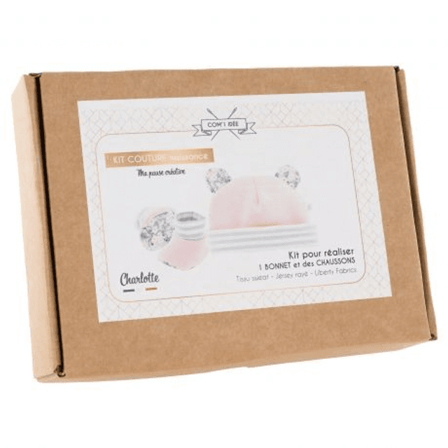 Charlotte - Naissance Bonnet et Chaussons