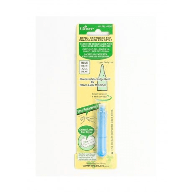 Recharge stylo craie en poudre Bleu