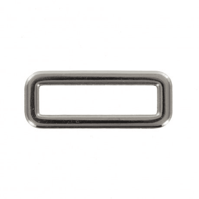 Boucle rectangulaire couleur argent