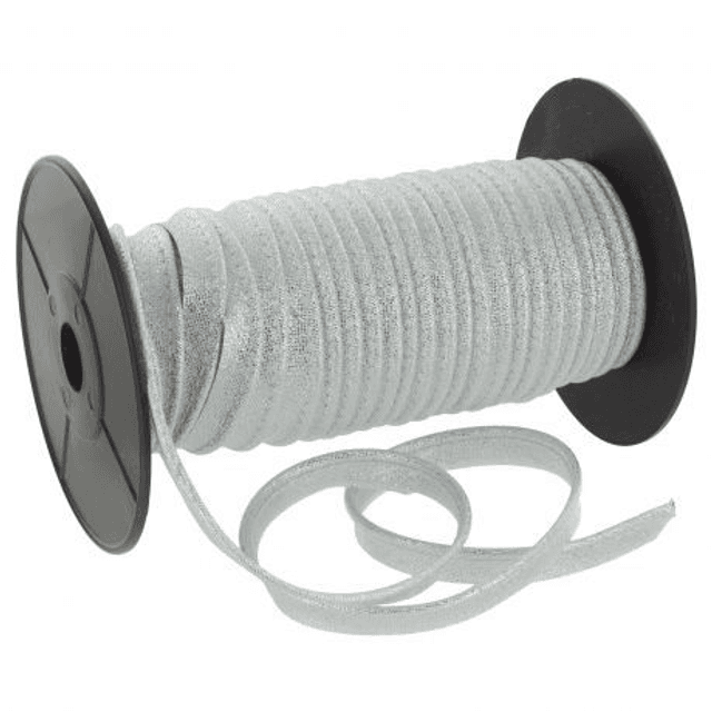 Passepoil lurex 10mm Argenté