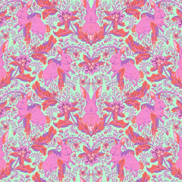 Hoppy go Lucky Lapins - Tula Pink Full Moon Forest II