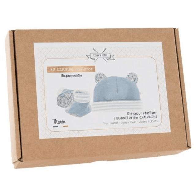Marin - Naissance Bonnet et Chaussons