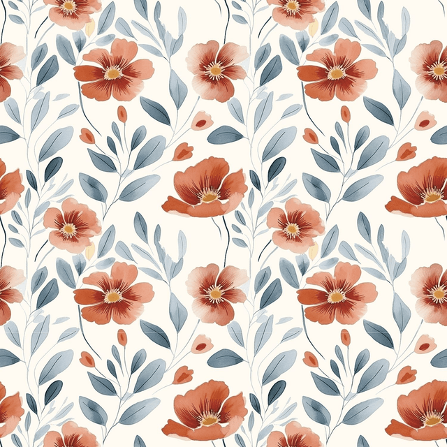 Coupon 75x150cm - French Terry Fleurs