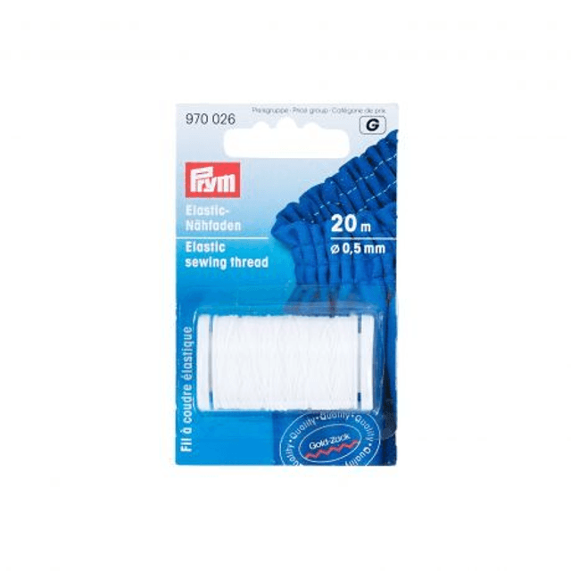 Fil élastique blanc