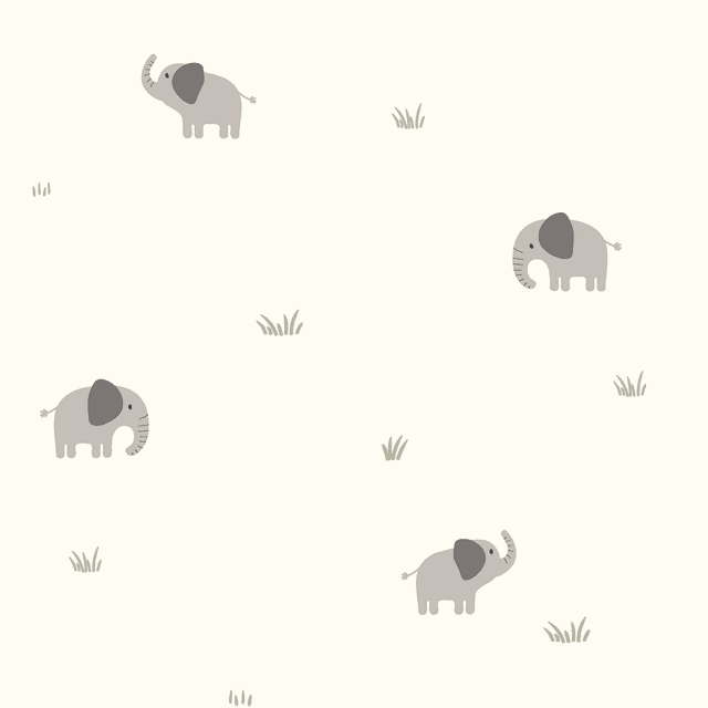 Popeline éléphants